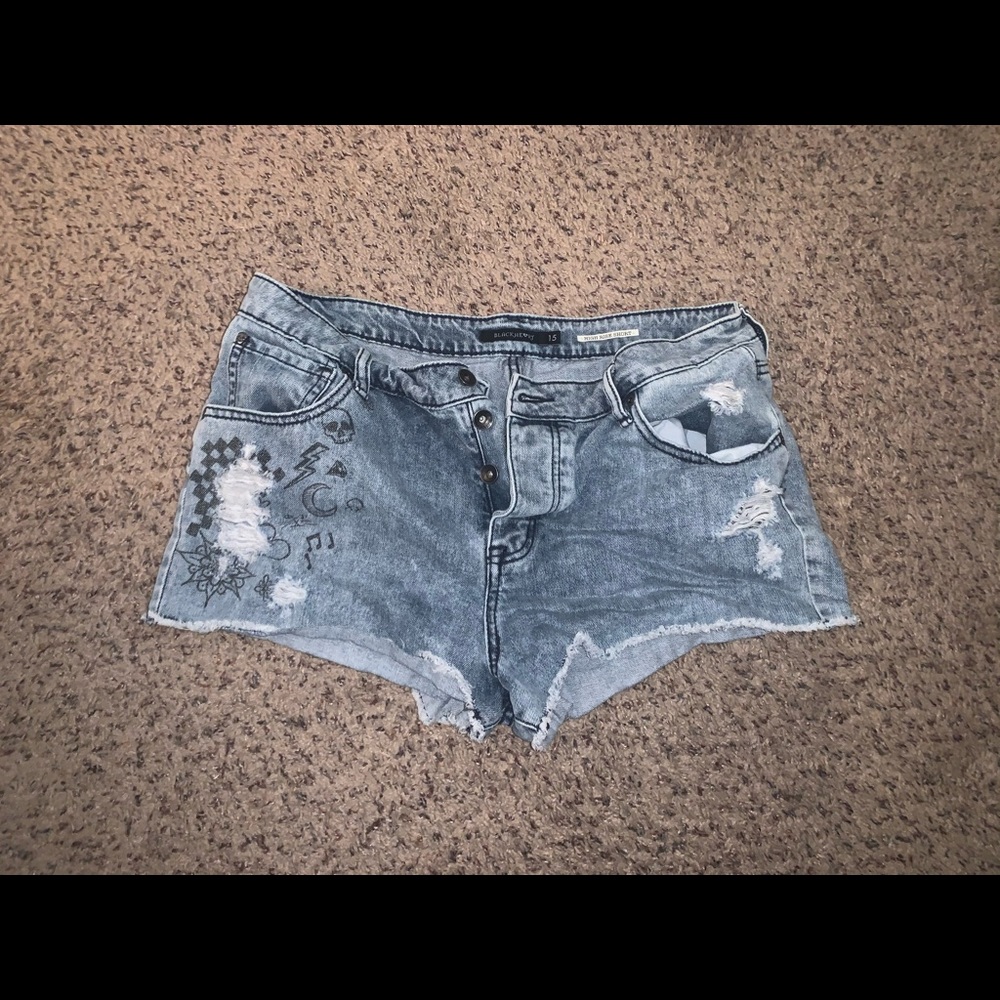 Blackheart High Rise Jean Shorts